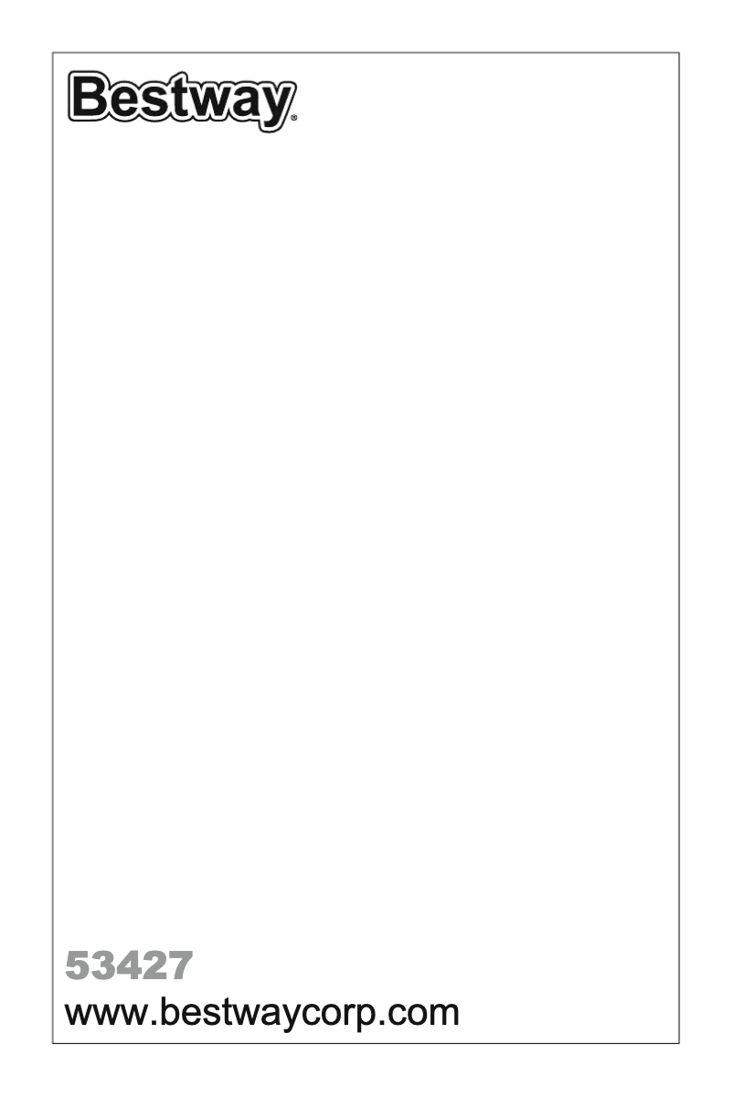 Page 1 de la notice Manuel utilisateur Bestway H2OGO! 53427