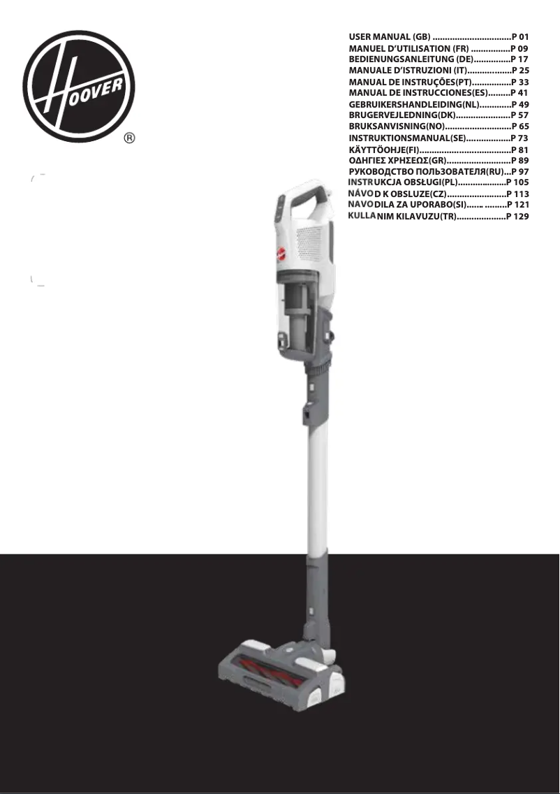 Page n°1 - Manuel utilisateur Hoover H-FREE 500 Hydro Plus HF522YSP 011