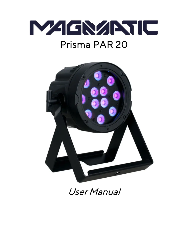 Image de la première page du manuel de l'appareil Prisma PAR 20