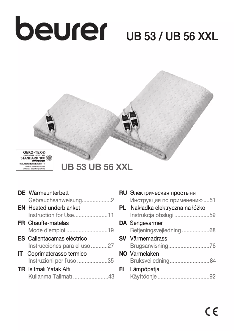 Image de la première page du manuel de l'appareil UB 53 Teddy Single