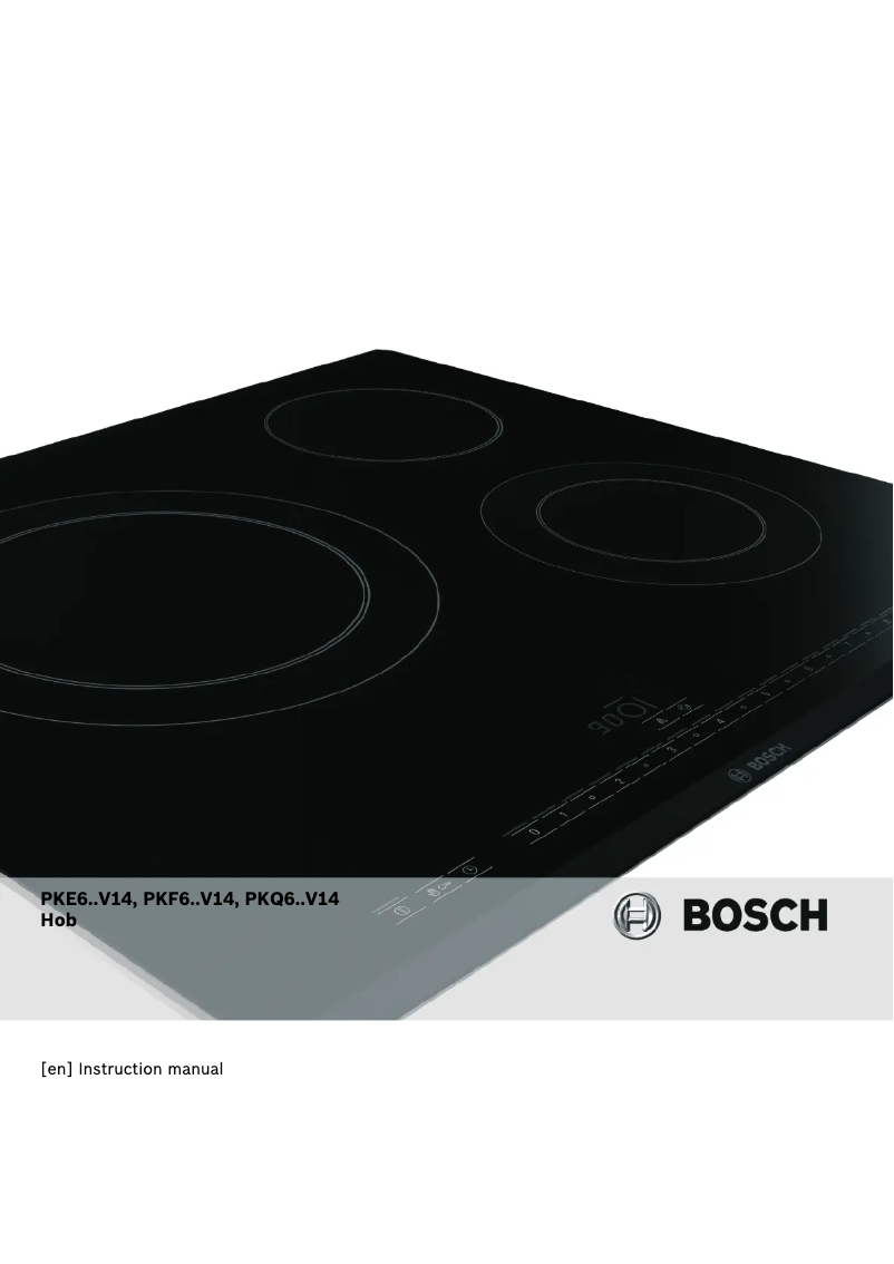 Page 1 de la notice Manuel utilisateur Bosch PKF645V14E