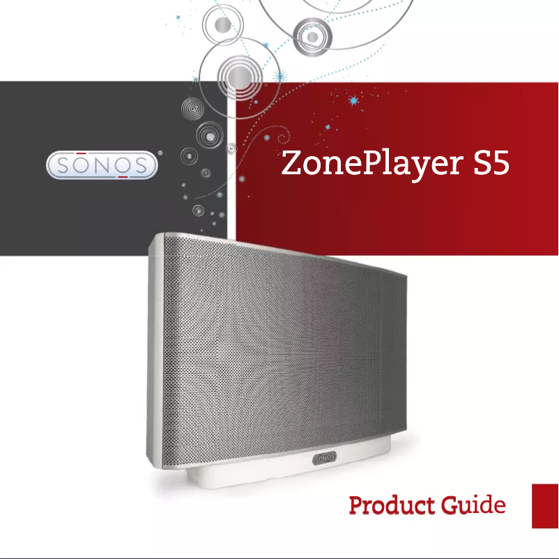 Page n°1 - Manuel utilisateur Sonos ZonePlayer S5