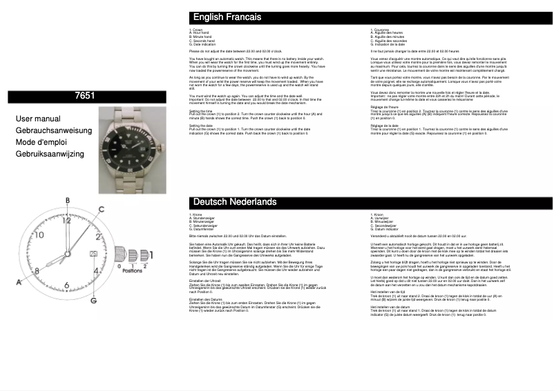 Page 1 de la notice Manuel utilisateur Davis 7651