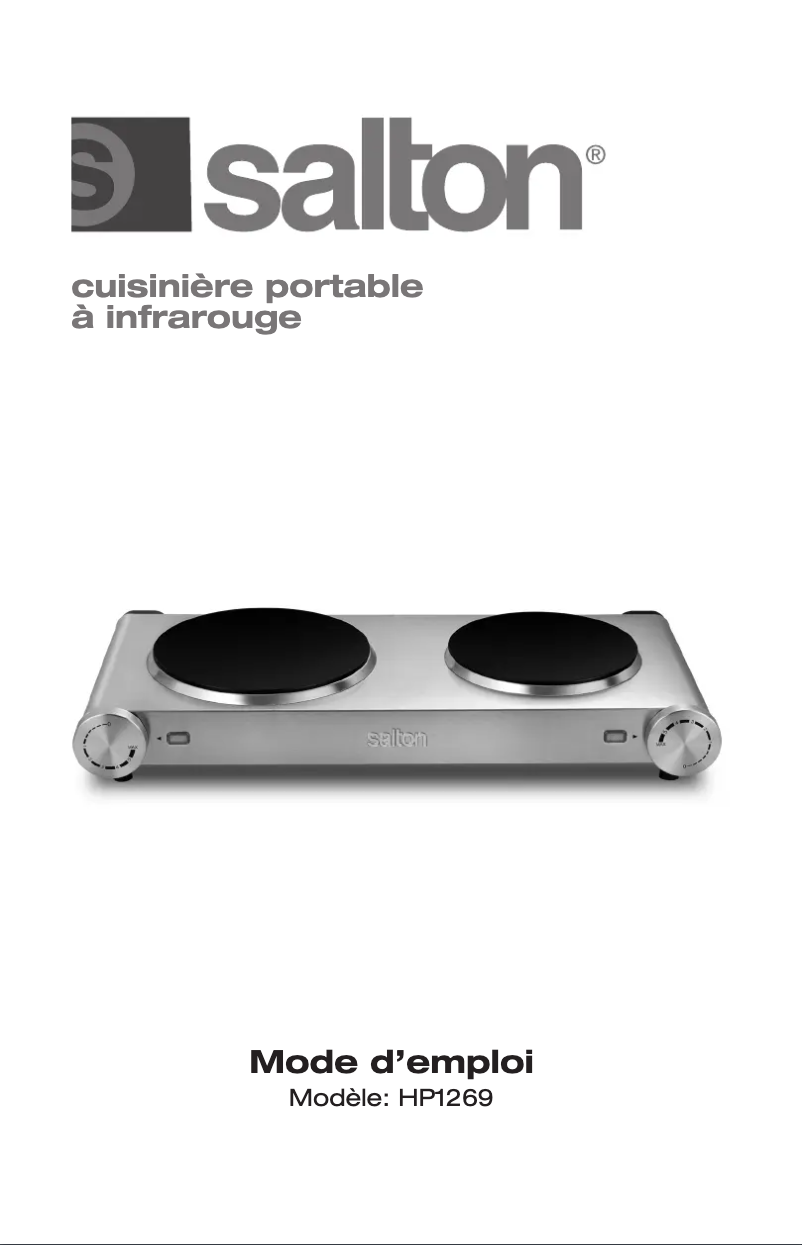 Page n°1 - Manuel utilisateur Salton HP1269