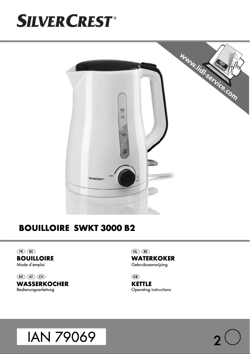 Image de la première page du manuel de l'appareil SWKT 3000 B2