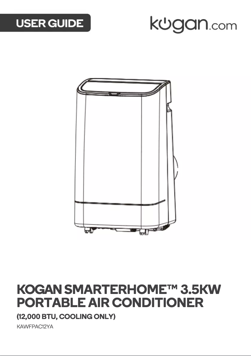 Page 1 de la notice Manuel utilisateur Kogan SmarterHome KAWFPAC12YA