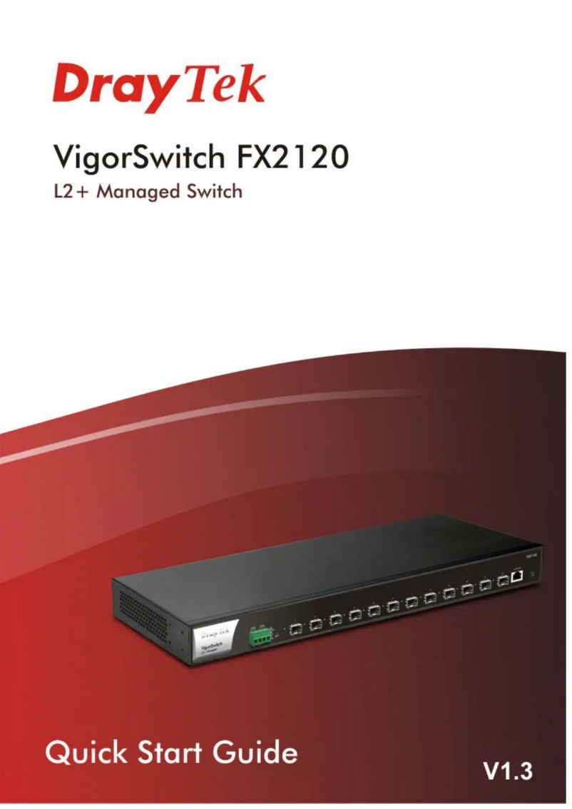 Page n°1 - Guide de démarrage rapide Draytek VigorSwitch FX2120