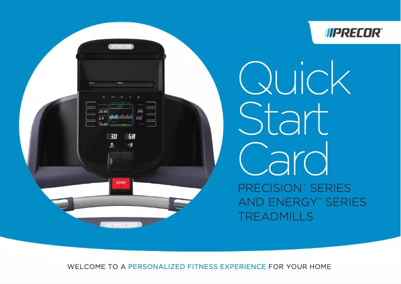 Page 1 de la notice Manuel utilisateur Precor TRM 243