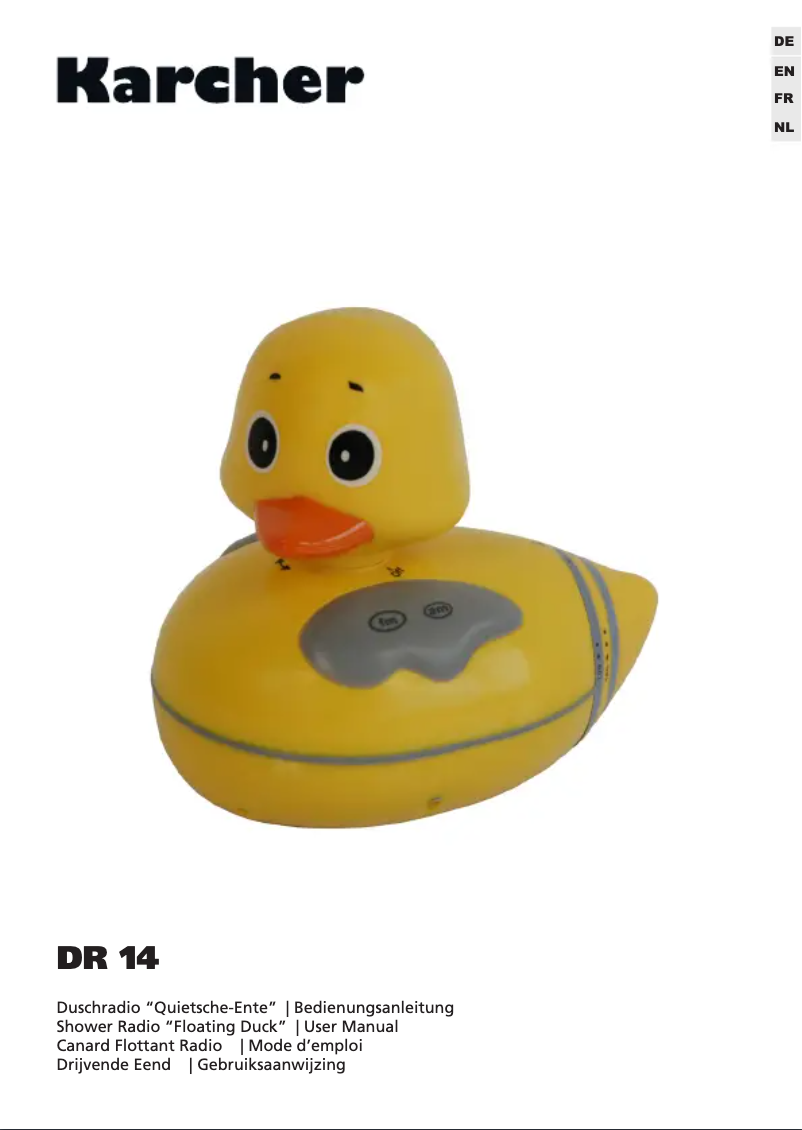 Página 1 del manual Manual de usuario Kärcher DR 14