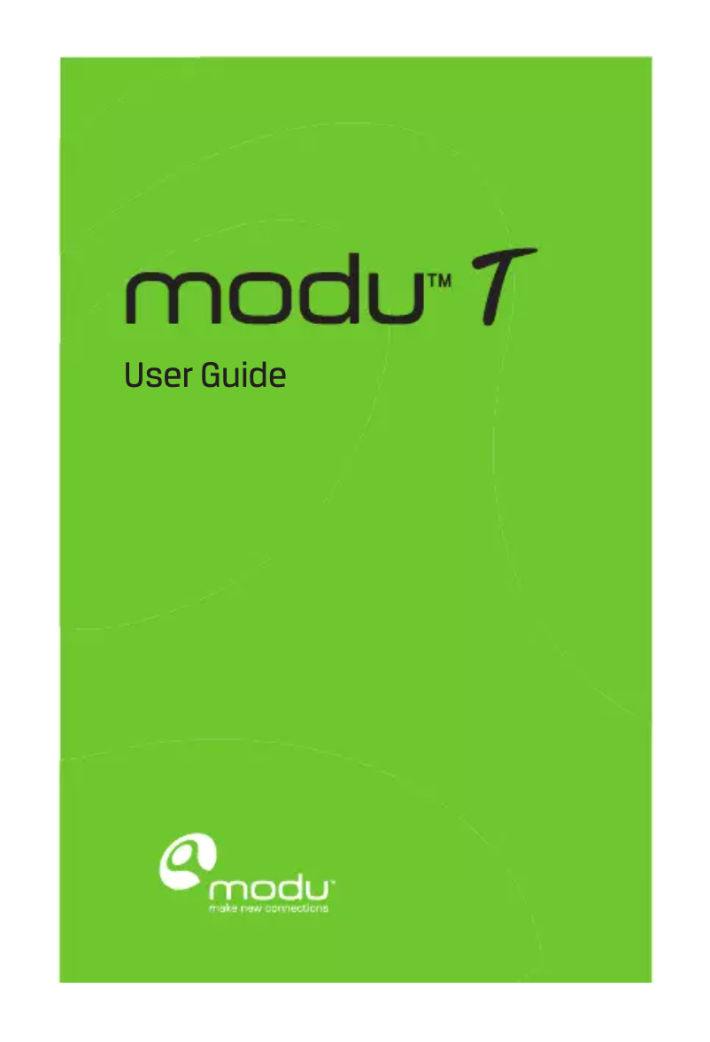 Page n°1 - Manuel utilisateur Modu T