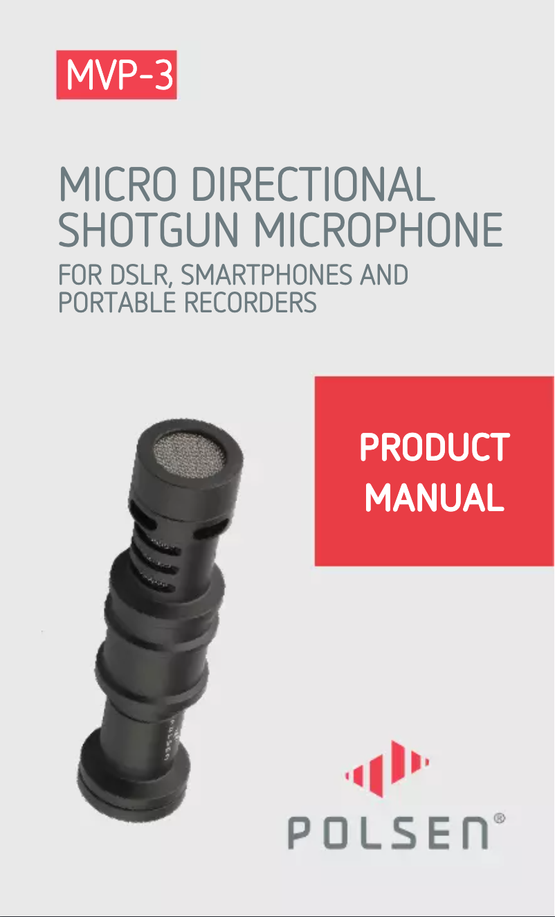 Image de la première page du manuel de l'appareil MVP-3