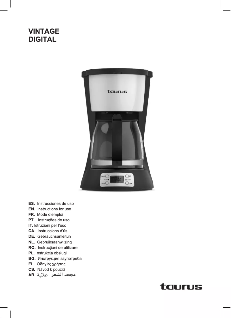 Image de la première page du manuel de l'appareil Vintage Digital Cream