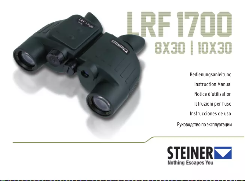 Page n°1 - Manuel utilisateur Steiner LRF 1700