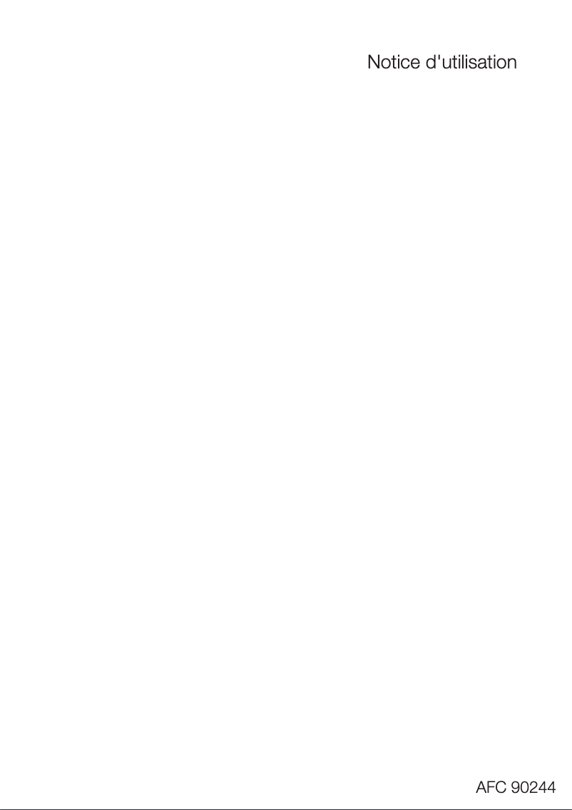 Page 1 de la notice Manuel utilisateur Arthur Martin-Electrolux AFC90244K