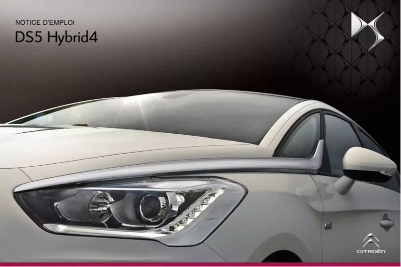 Page 1 de la notice Manuel utilisateur DS 5 (2013)