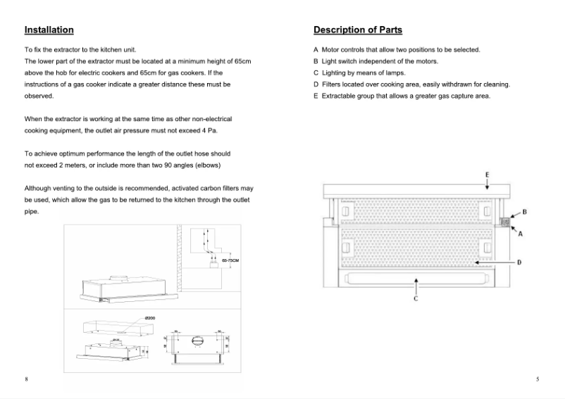 Page 1 de la notice Guide d'installation Brandt AT1460X