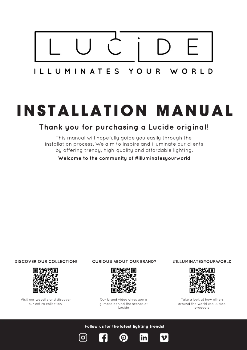 Page n°1 - Manuel utilisateur Lucide Dimo 27853/01/97