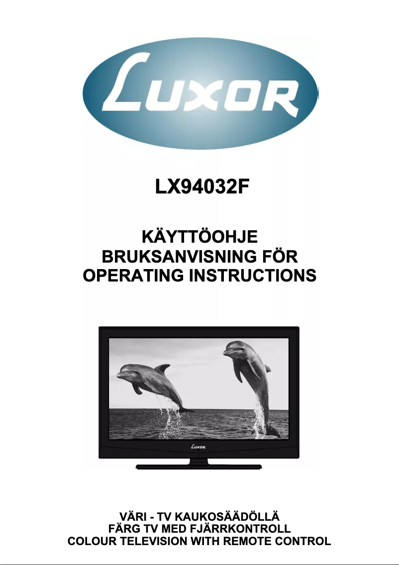 First page image of the manual for LX94032F