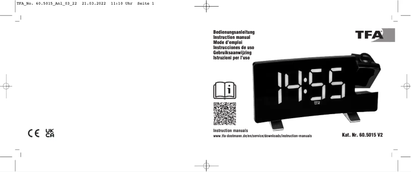 Image de la première page du manuel de l'appareil 60.5015.02