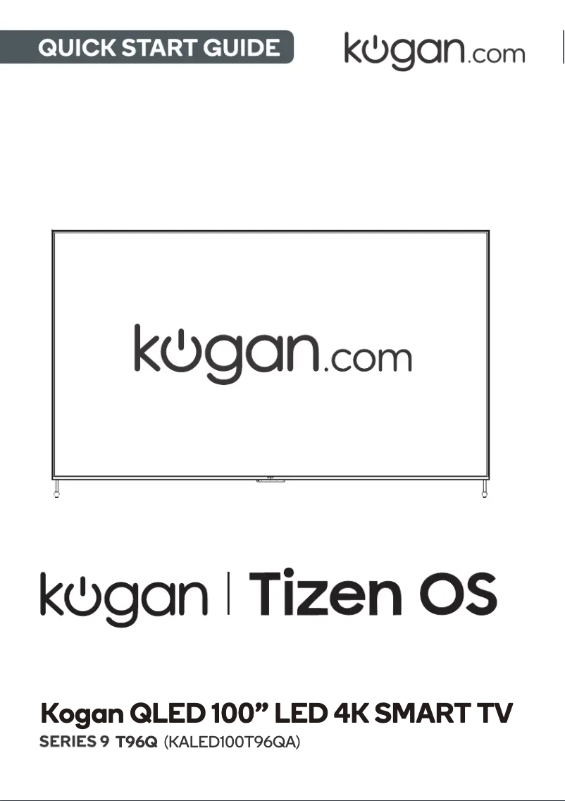 Page 1 de la notice Manuel utilisateur Kogan KALED100T96QA