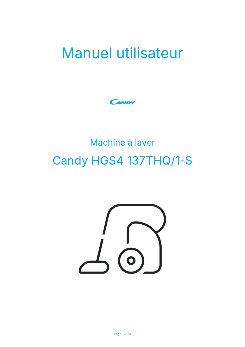 Page n°1 - Manuel utilisateur Candy HGS4 137THQ/1-S