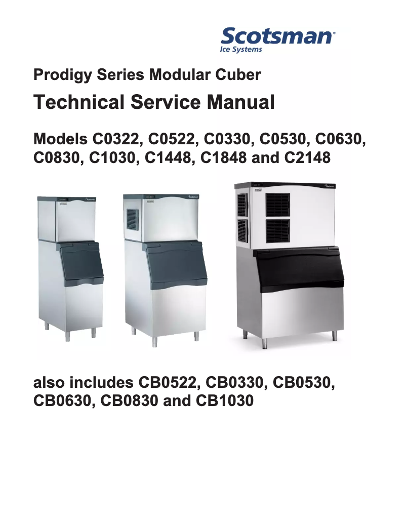 Page n°1 - Manuel utilisateur Scotsman C0330MA-1