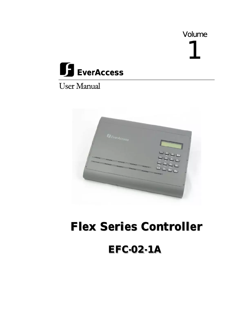 Page n°1 - Manuel utilisateur EverFocus EFC-02-1A
