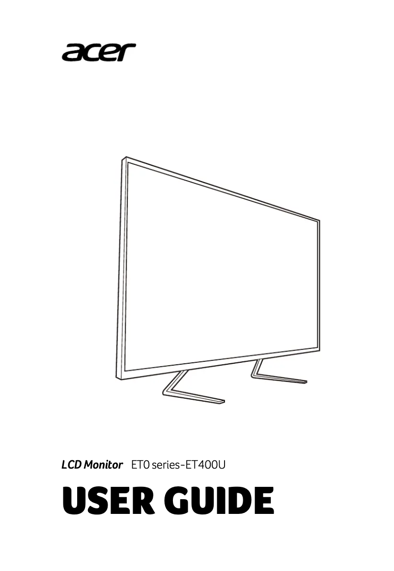Imagen de la primera página del manual del dispositivo ET400U