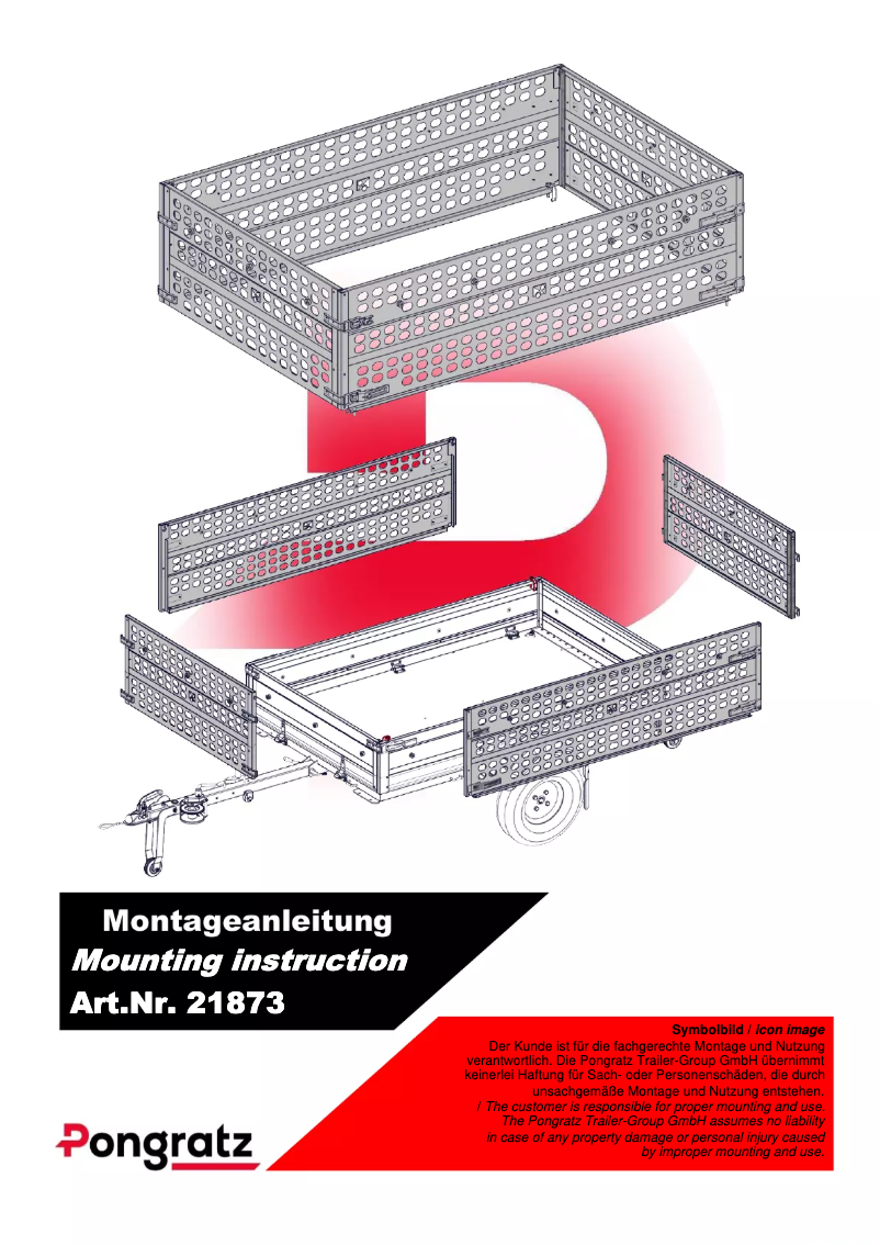 Page 1 de la notice Manuel utilisateur Pongratz PAF 185 U