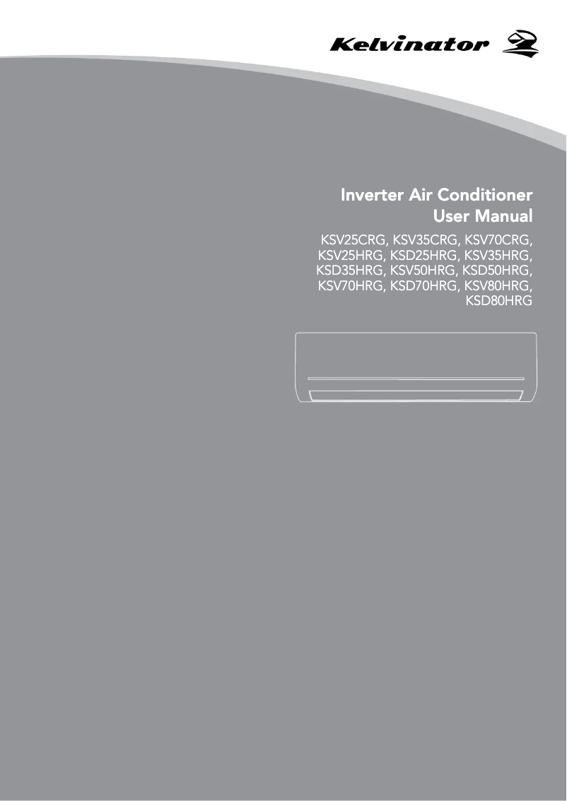 Image de la première page du manuel de l'appareil KSV25HRG