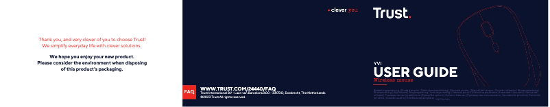 Page 1 de la notice Manuel utilisateur Trust Yvi 24440