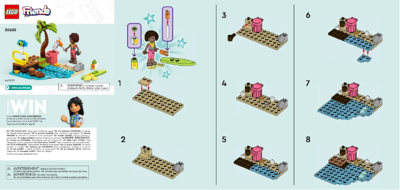 Page 1 de la notice Manuel utilisateur Lego Friends 30635