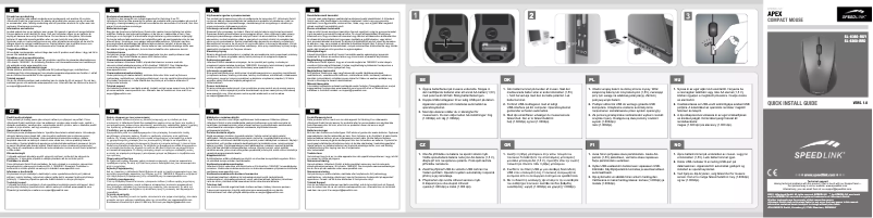 Page n°1 - Manuel utilisateur Speed-Link Apex SL-6360-RRD