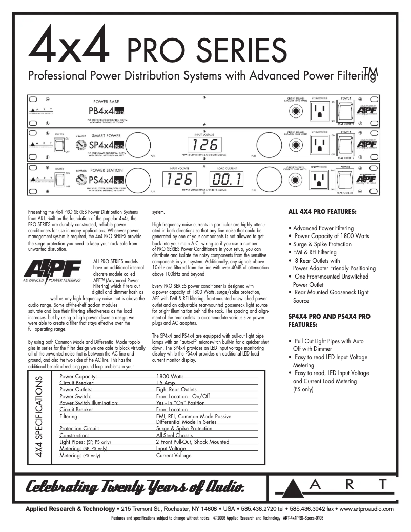 Imagen de la primera página del manual del dispositivo PB 4x4