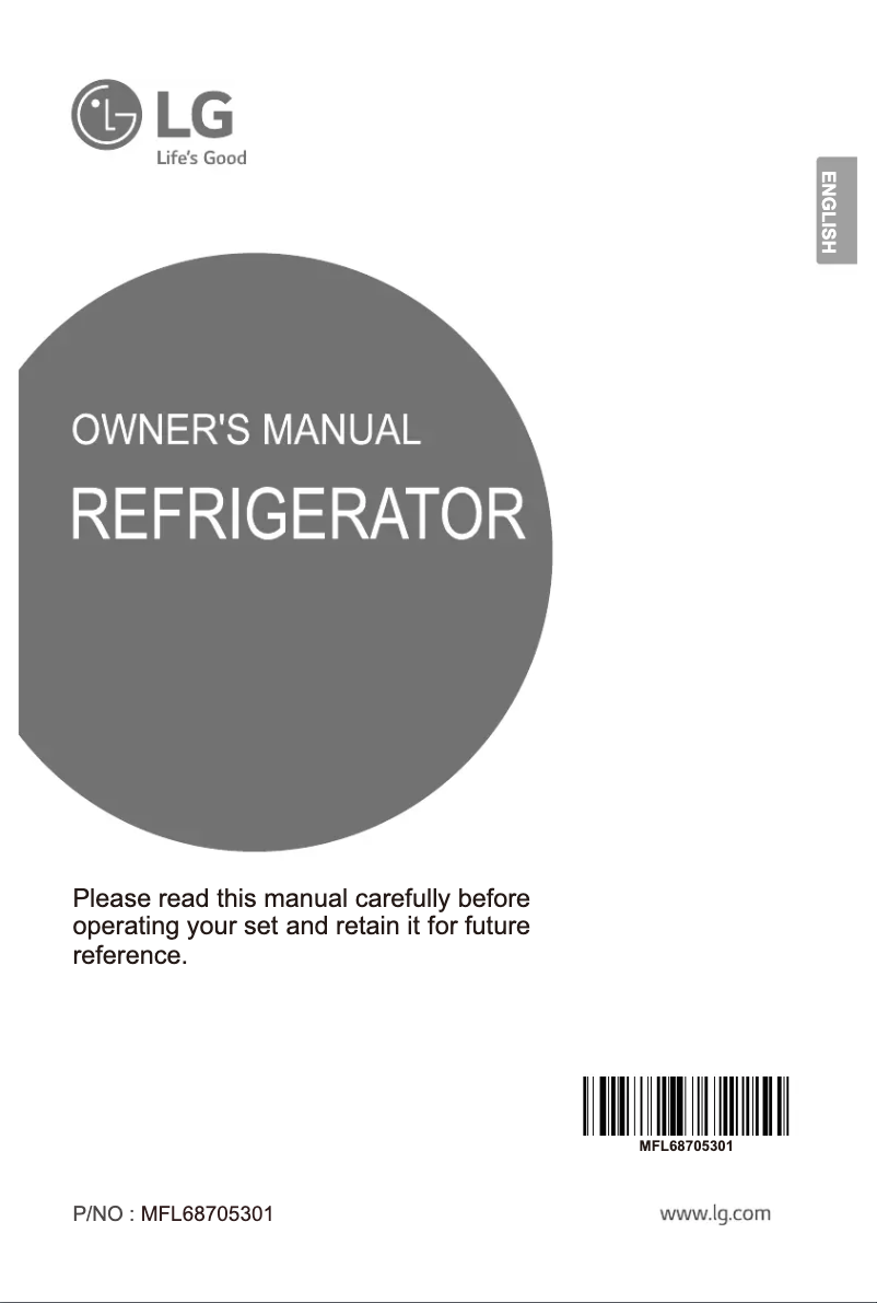 Page n°1 - Manuel utilisateur LG GL-B282SLCK
