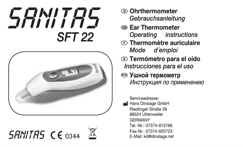 Page n°1 - Manuel utilisateur Topcom SFT 22