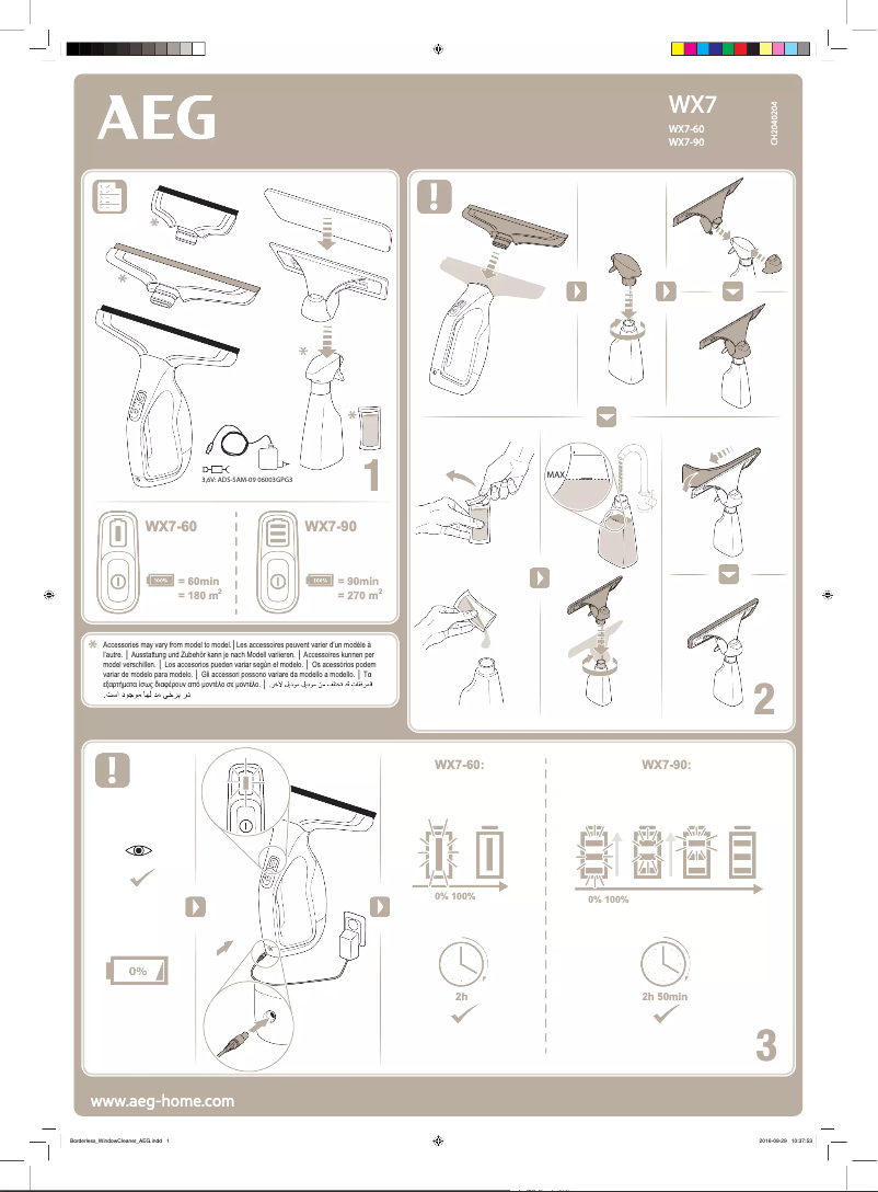 Página 1 del manual Manual de usuario AEG WX7