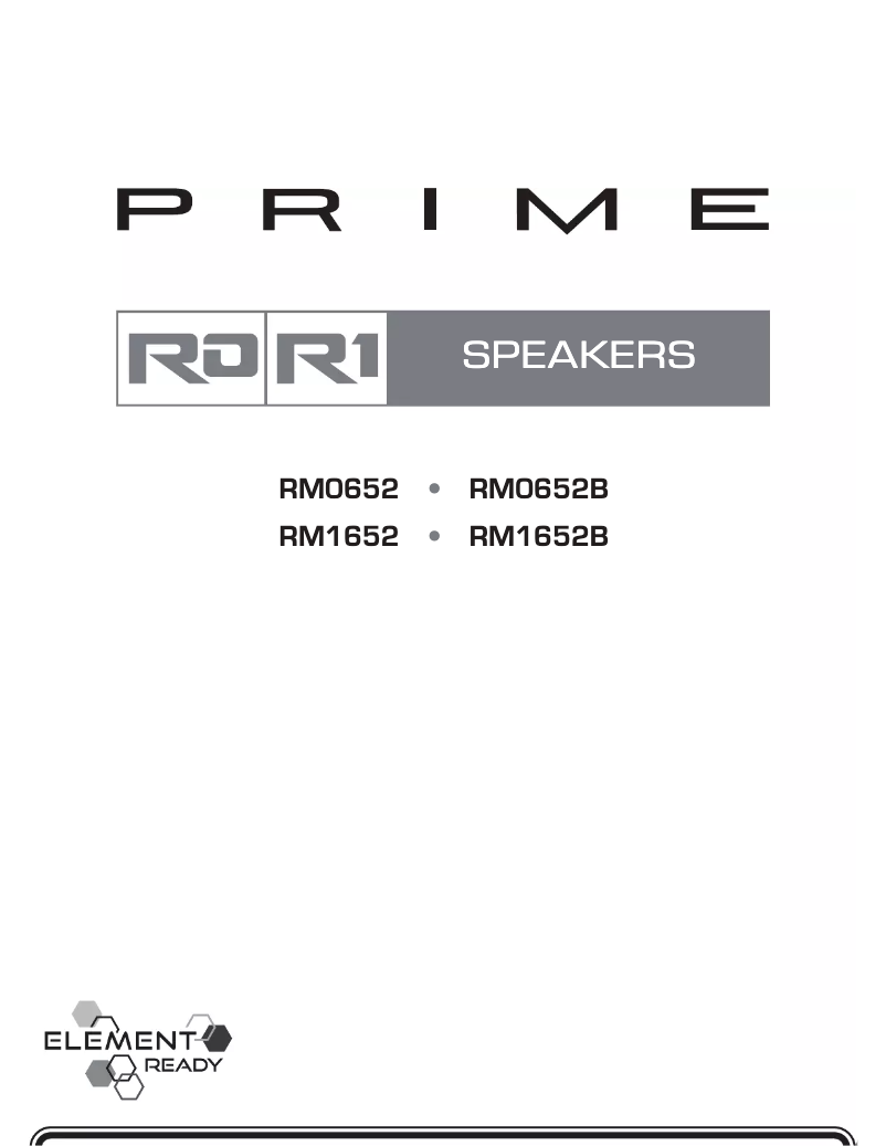Page n°1 - Manuel utilisateur Rockford Fosgate YXZ-UPPER
