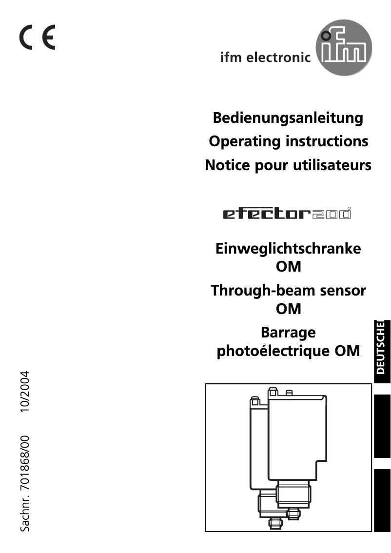 Image de la première page du manuel de l'appareil OM5001