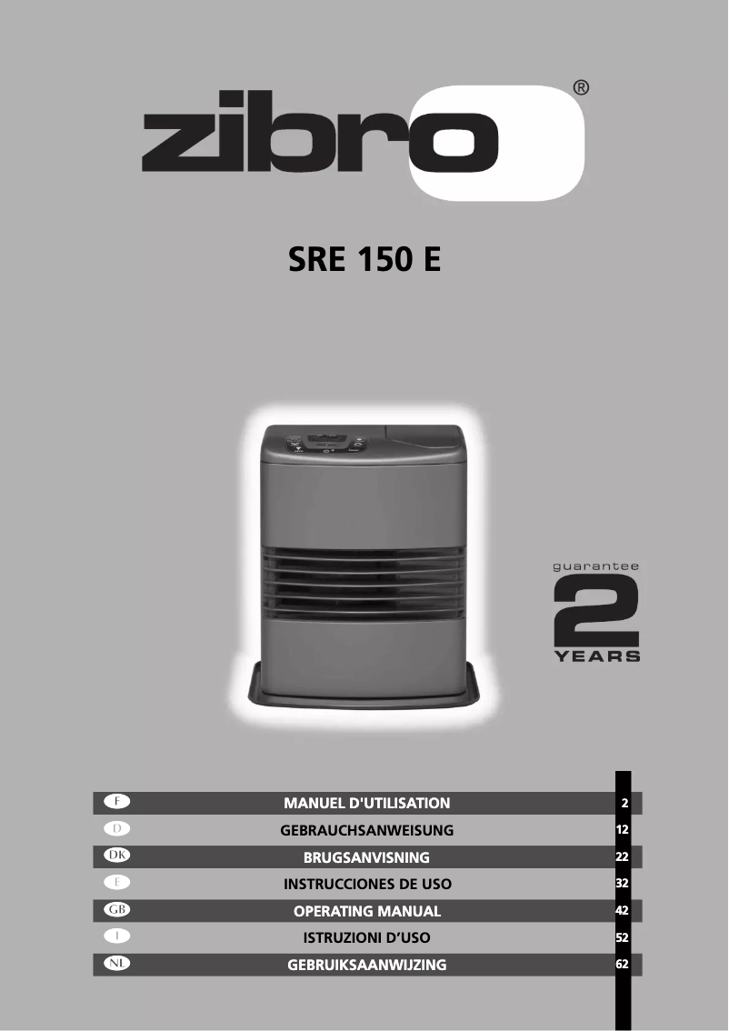 Image de la première page du manuel de l'appareil SRE 150 E