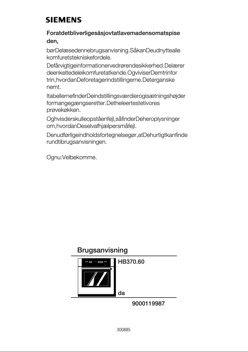Page n°1 - Manuel utilisateur Siemens HB370560