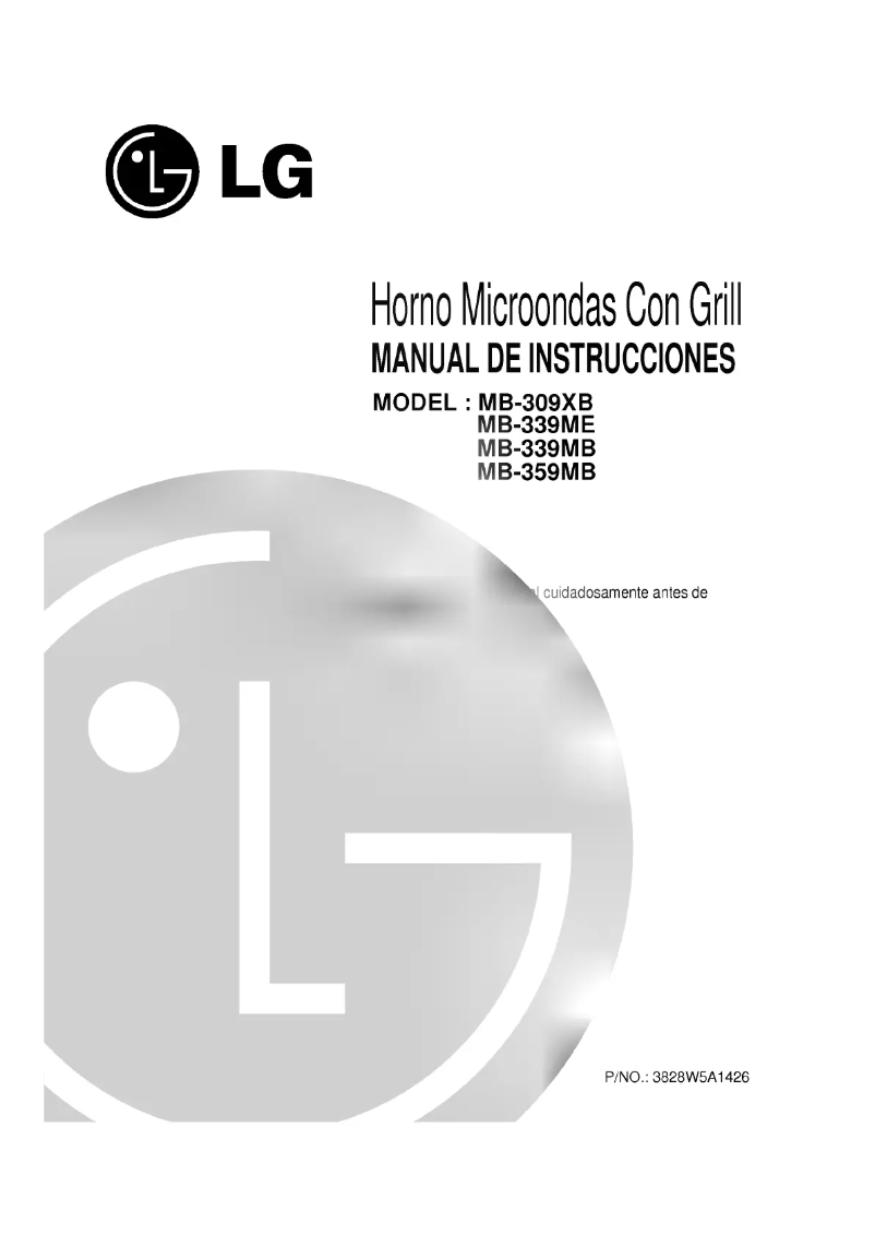 Page 1 de la notice Manuel utilisateur LG MB-309XE