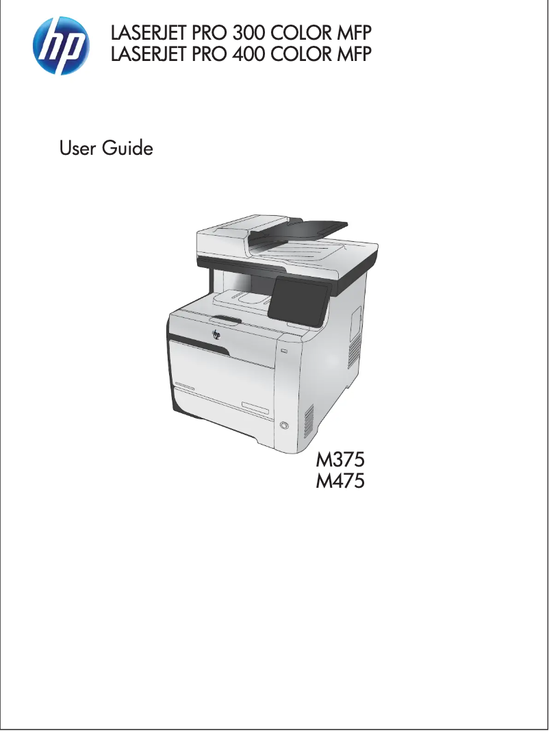 Página 1 del manual Manual de usuario HP LaserJet Pro M475dn