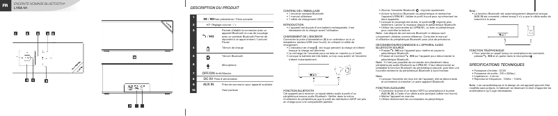 Page 1 de la notice Manuel utilisateur Thomson LYRA N1