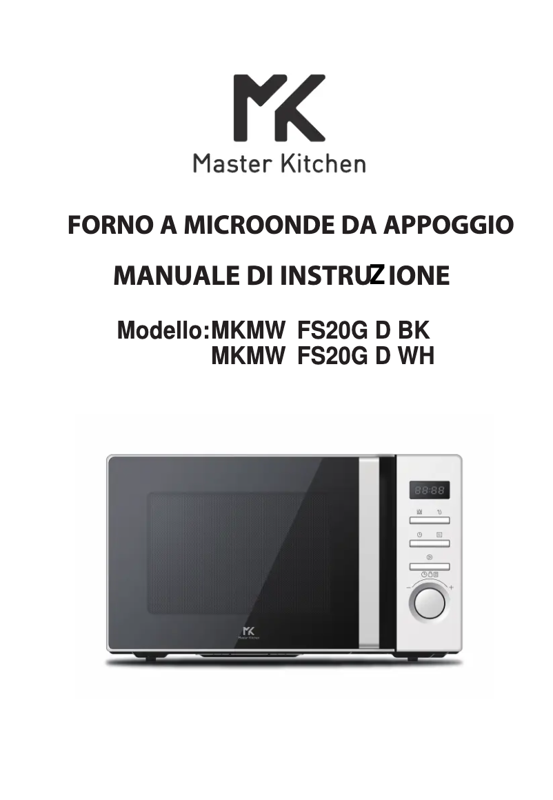 Page 1 de la notice Manuel utilisateur Master Kitchen MKMW FS20G D BK
