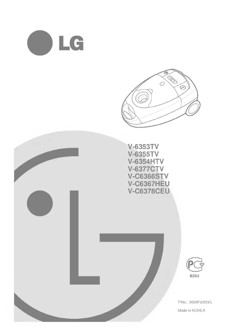 Page 1 de la notice Manuel utilisateur LG V-C6366STV