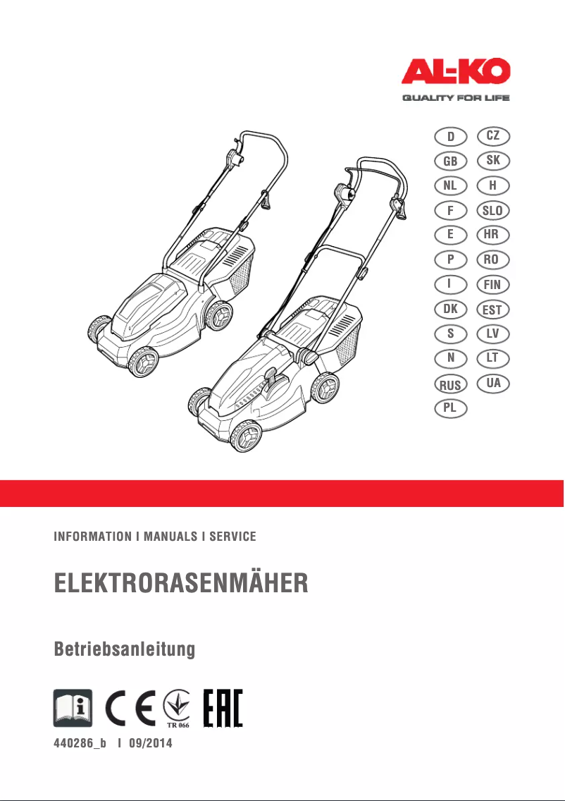 Page 1 de la notice Manuel utilisateur AL-KO Classic 4.27 E Plus