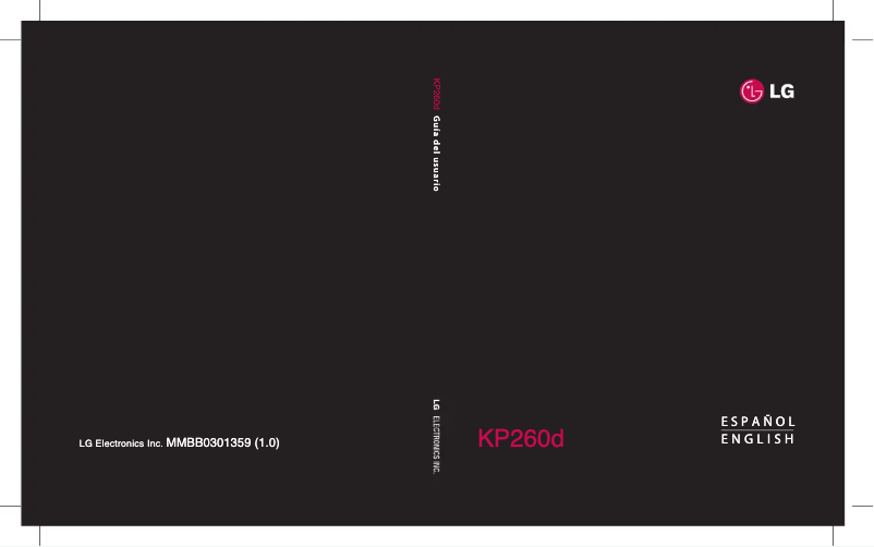 Imagen de la primera página del manual del dispositivo KP260D