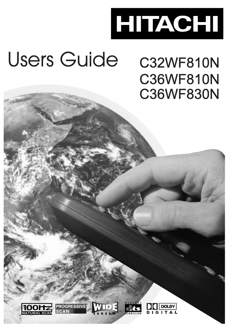 Page n°1 - Manuel utilisateur Hitachi C32WF810N