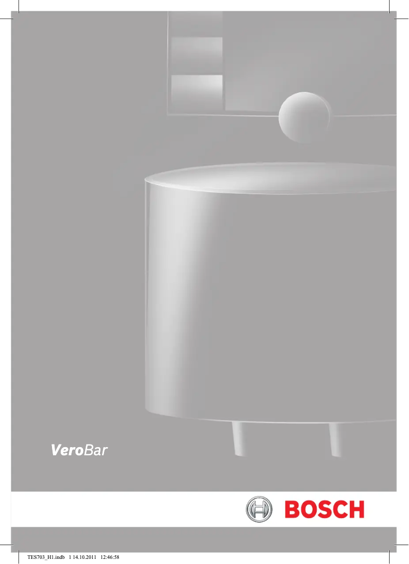 Image de la première page du manuel de l'appareil VeroBar 300 TES70353DE
